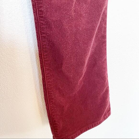 J Brand Oxblood Corduroy Selena Bootcut Cropped Pants Size 27 - Picture 7 of 9